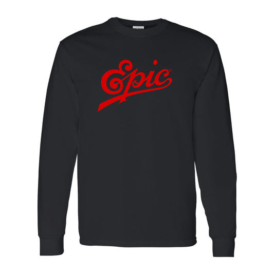 Men's Epic Records  Gildan Heavy Cotton Long Sleeve T-Shirt