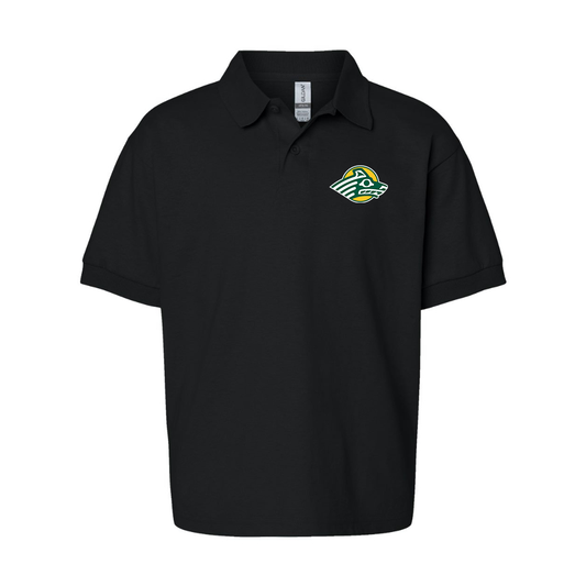 Youth Alaska Anchorage Seawolves  Gildan Dry Blend Jersey Polo