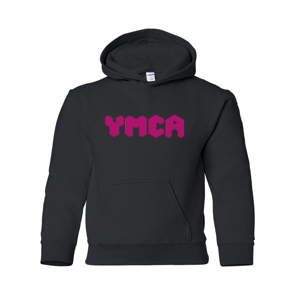 Youth  YMCA Mauve Gildan Heavy Blend  Hooded Sweatshirt