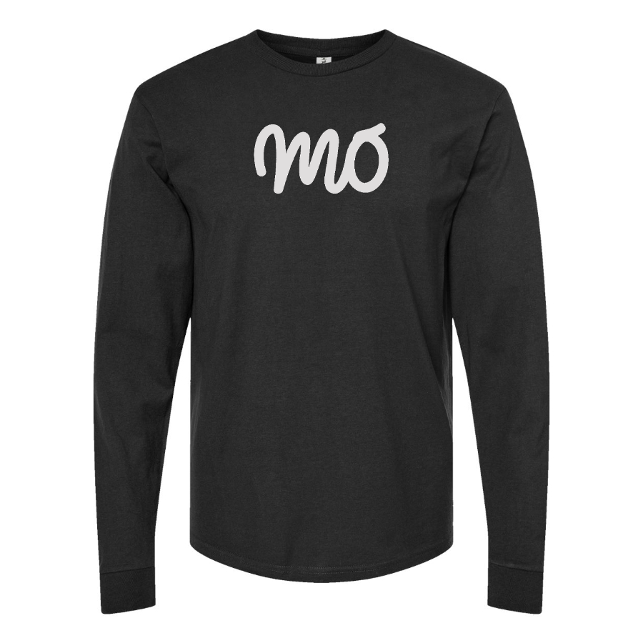 Men's Mo Logo Cotton Long Sleeve T-Shirt