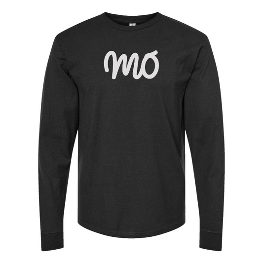 Men's Mo Logo Cotton Long Sleeve T-Shirt