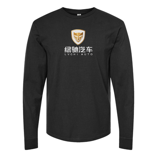 Men's Lvchi Logo Cotton Long Sleeve T-Shirt
