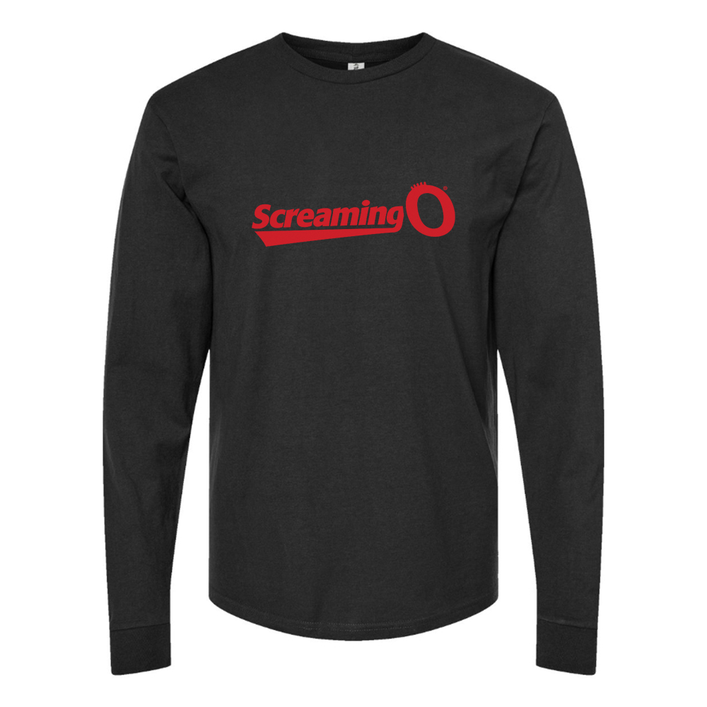 Men's ScreamingO Logo Cotton Long Sleeve T-Shirt