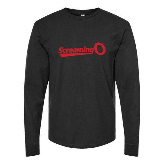 Men's ScreamingO Logo Cotton Long Sleeve T-Shirt