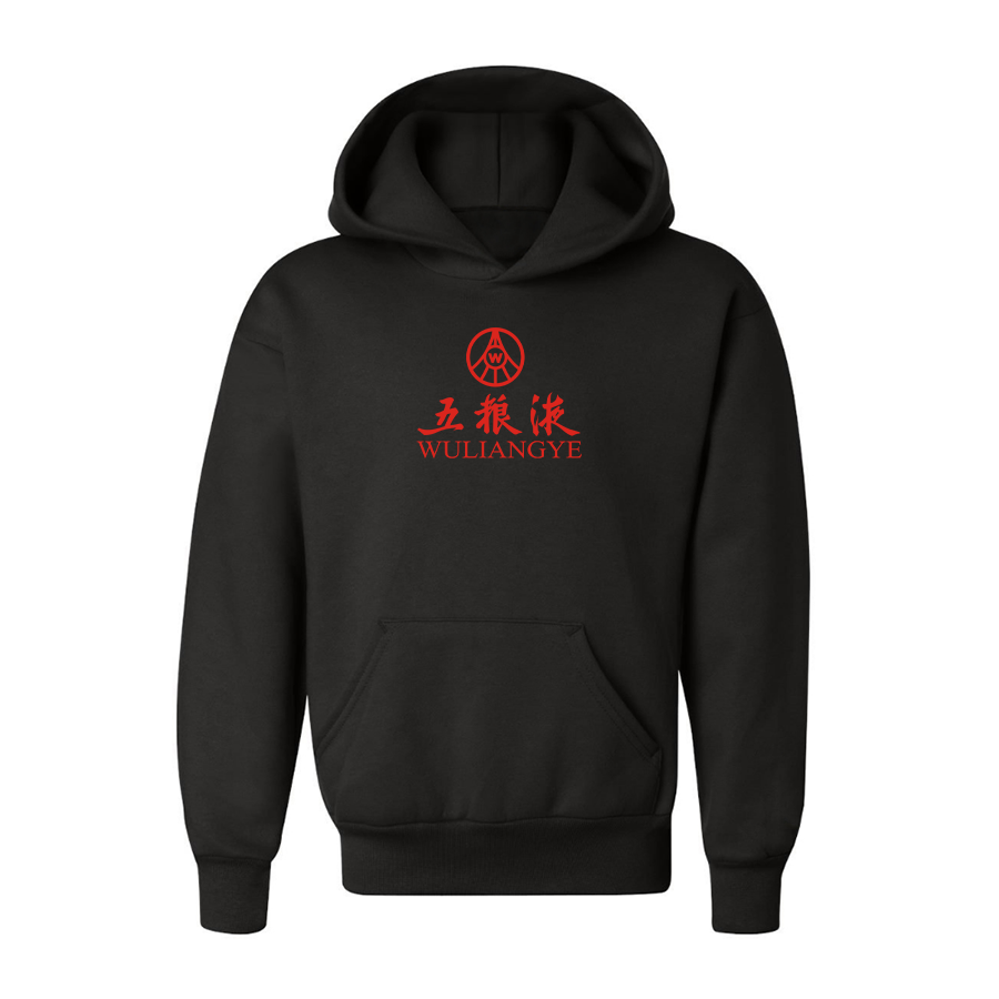 Youth Wuliangye Logo Pullover Hoodie