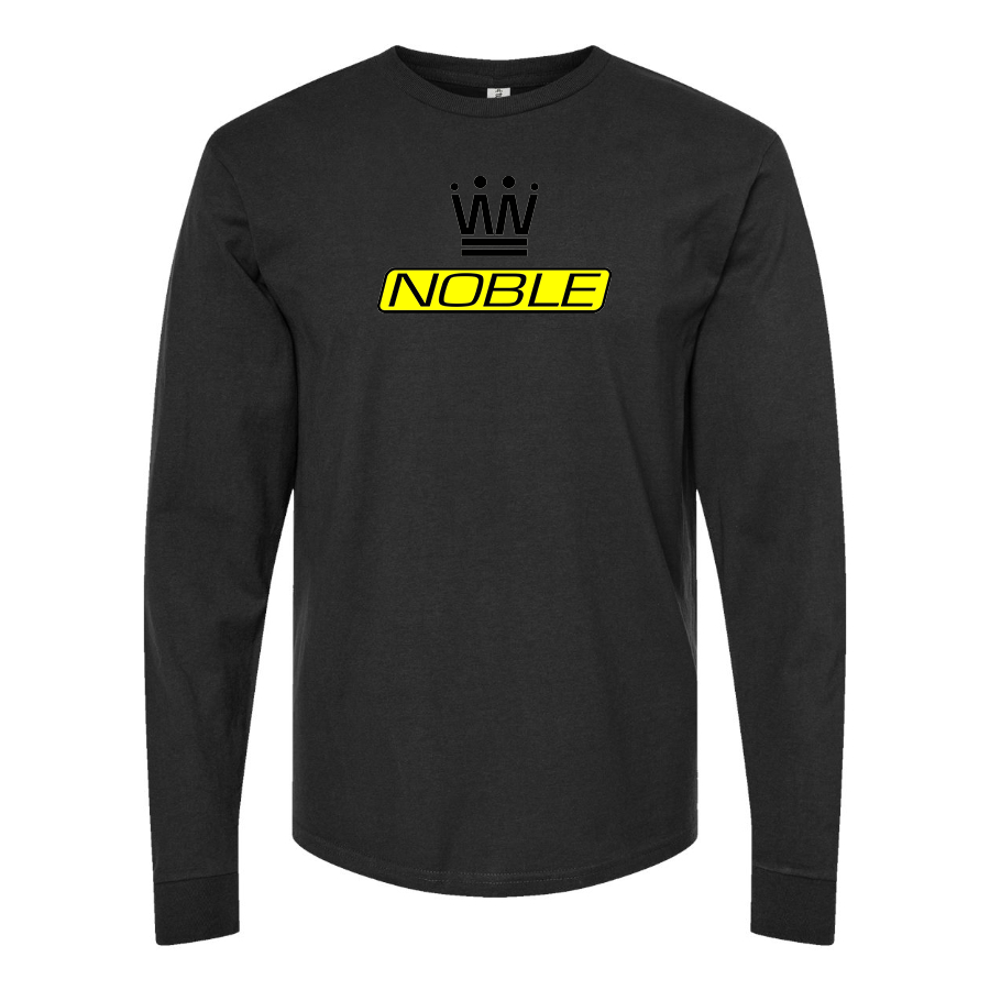 Men's Noble Logo Cotton Long Sleeve T-Shirt