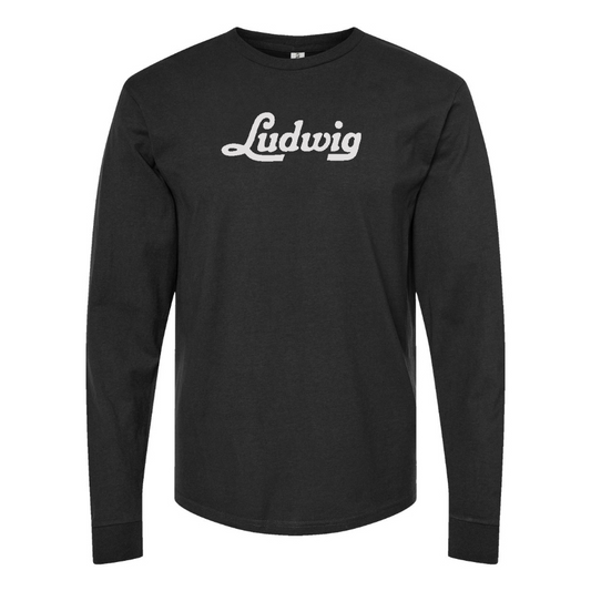Men's Ludwig  Logo Cotton Long Sleeve T-Shirt