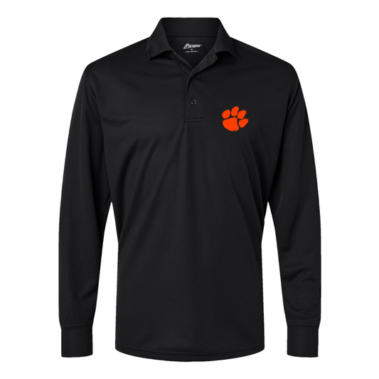 Men's Clemson Tigers Paragon Prescott Long Sleeve Polo