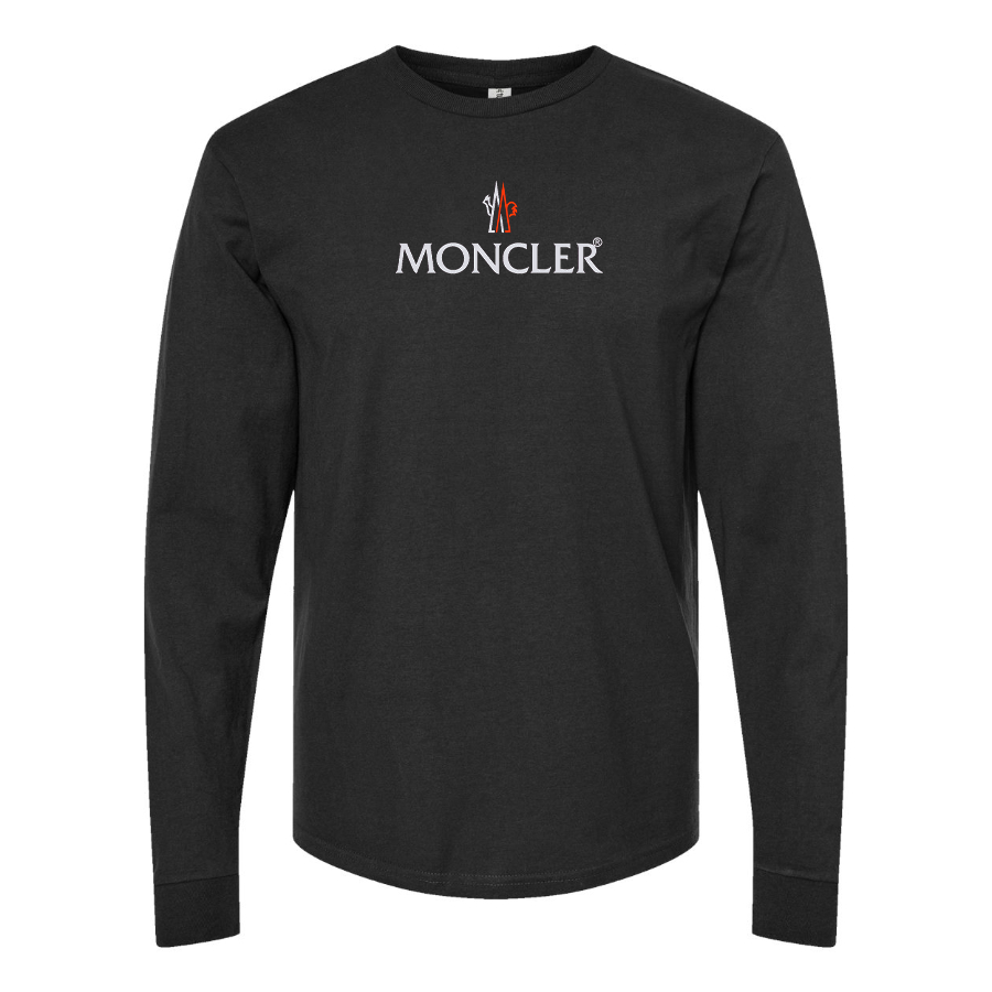 Men's Moncler Logo Cotton Long Sleeve T-Shirt