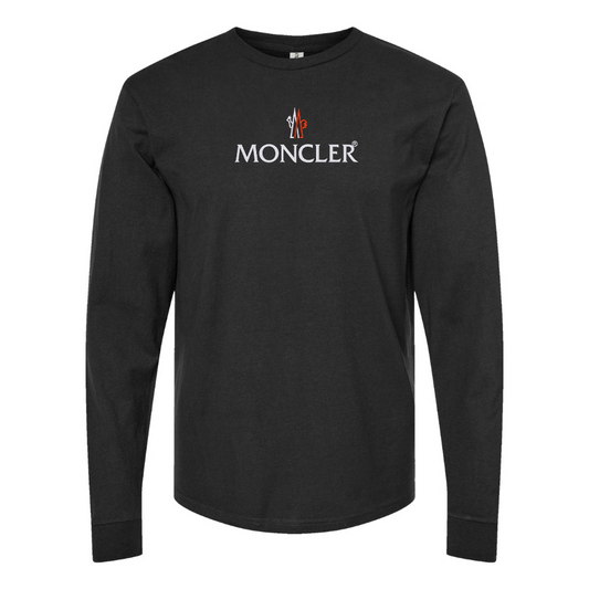 Men's Moncler Logo Cotton Long Sleeve T-Shirt