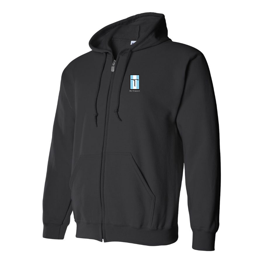 Men's De Tomaso Logo Zipper Hoodie