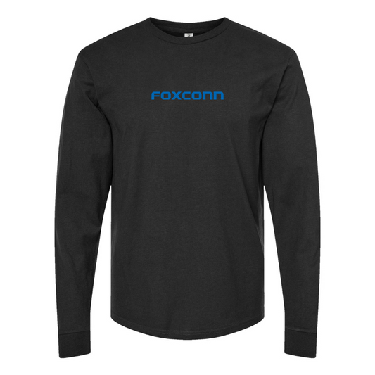 Men's Foxconn Logo Cotton Long Sleeve T-Shirt