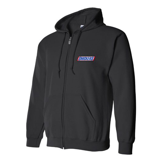 Men's Snickers Logo Zipper Hoodie