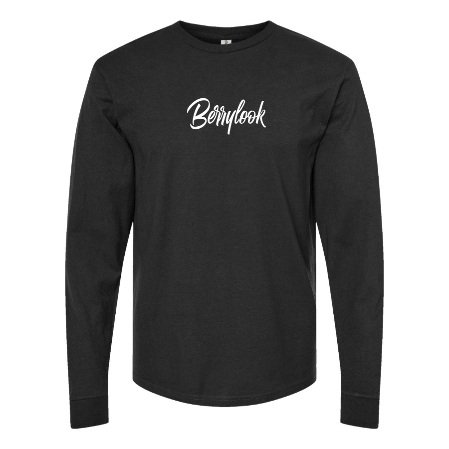 Men's Berrylook  Logo Cotton Long Sleeve T-Shirt
