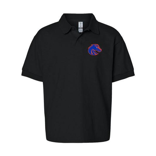 Youth Boise State Broncos  Gildan Dry Blend Jersey Polo
