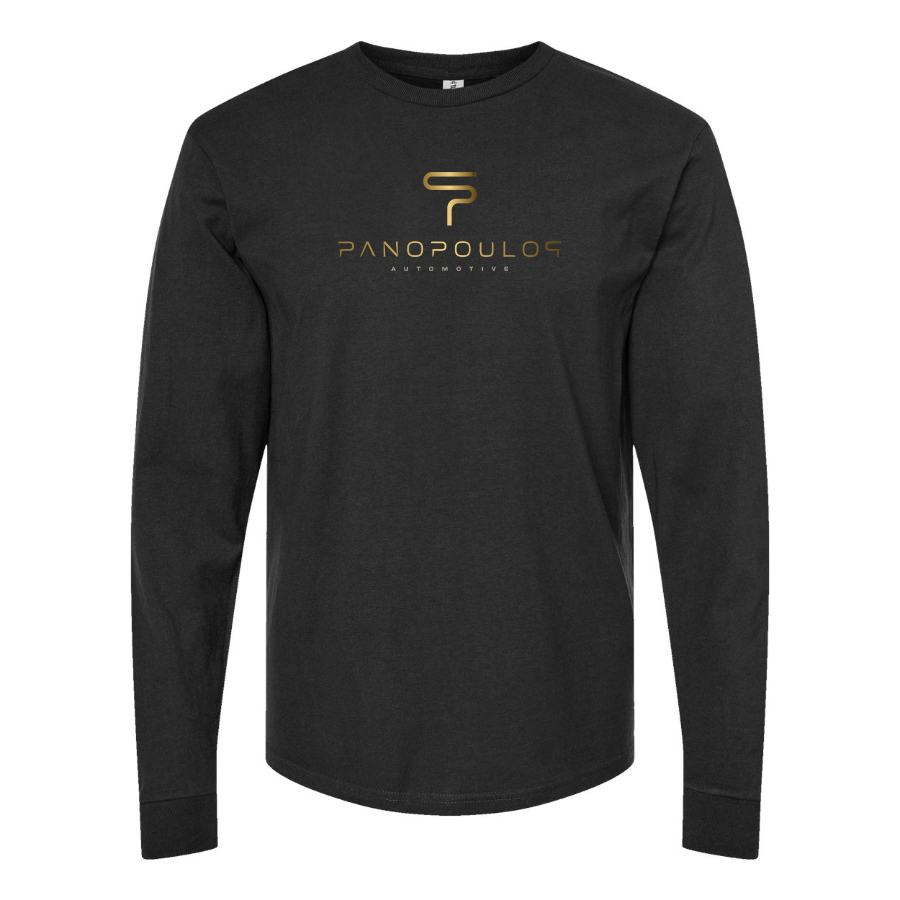 Men's Spyros Panopoulos Logo Cotton Long Sleeve T-Shirt