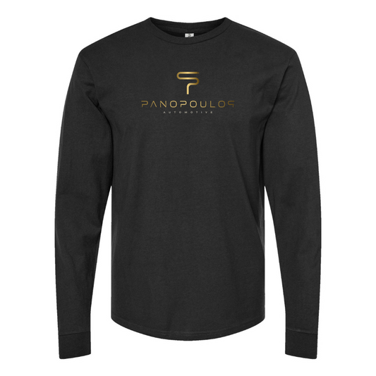 Men's Spyros Panopoulos Logo Cotton Long Sleeve T-Shirt