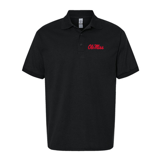 Men's Mississippi Rebels  Logo  Dry Blend Polo