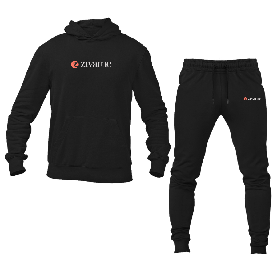 Men's Zivame Logo Hoodie Joggers Set