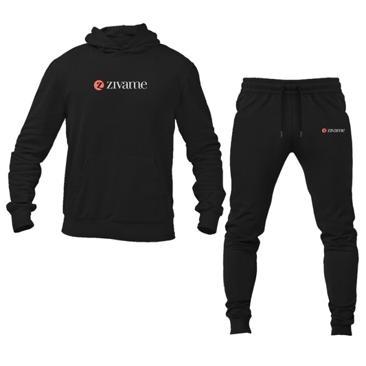 Men's Zivame Logo Hoodie Joggers Set