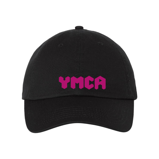 YMCA Mauve Valucap Adult Bio-Washed Classic Dad Hat