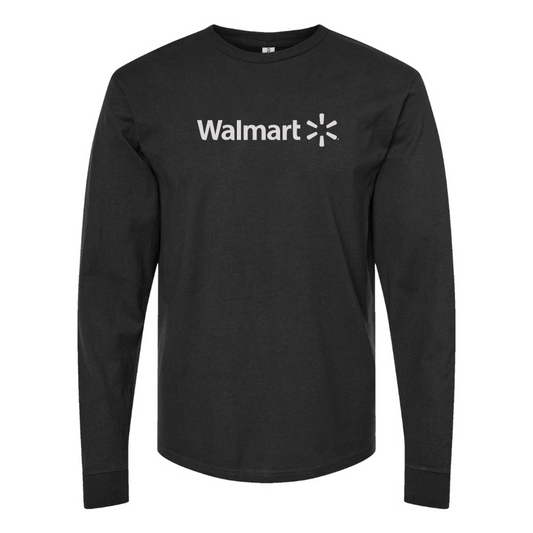 Men's Walmart Logo Cotton Long Sleeve T-Shirt