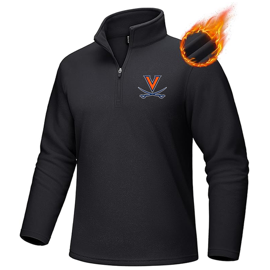 Men's (Design Here) MAGCOMSEN Men_s Quarter-Zip Pullover Polar Fleece Sweatshirt Stand Collar Long Sleeve Shirt for Men Thermal Winter Fall