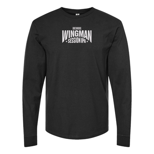 Men's Wingman  Logo Cotton Long Sleeve T-Shirt