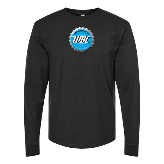 Men's Wit Beverage Company Logo Cotton Long Sleeve T-Shirt