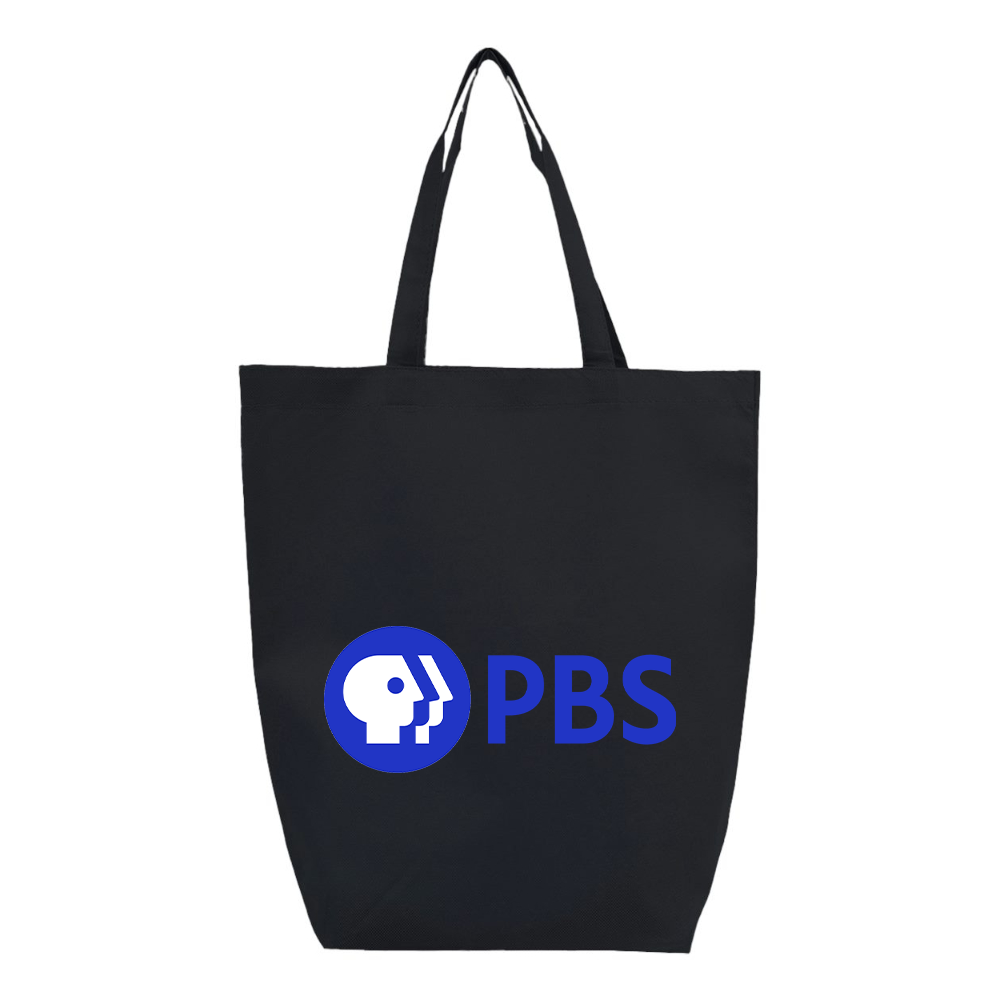 PBS Blue  Q-Tees Non-Woven Gusset Bottom Tote