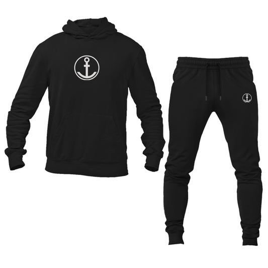 Men's Anker Logo Hoodie Joggers Set