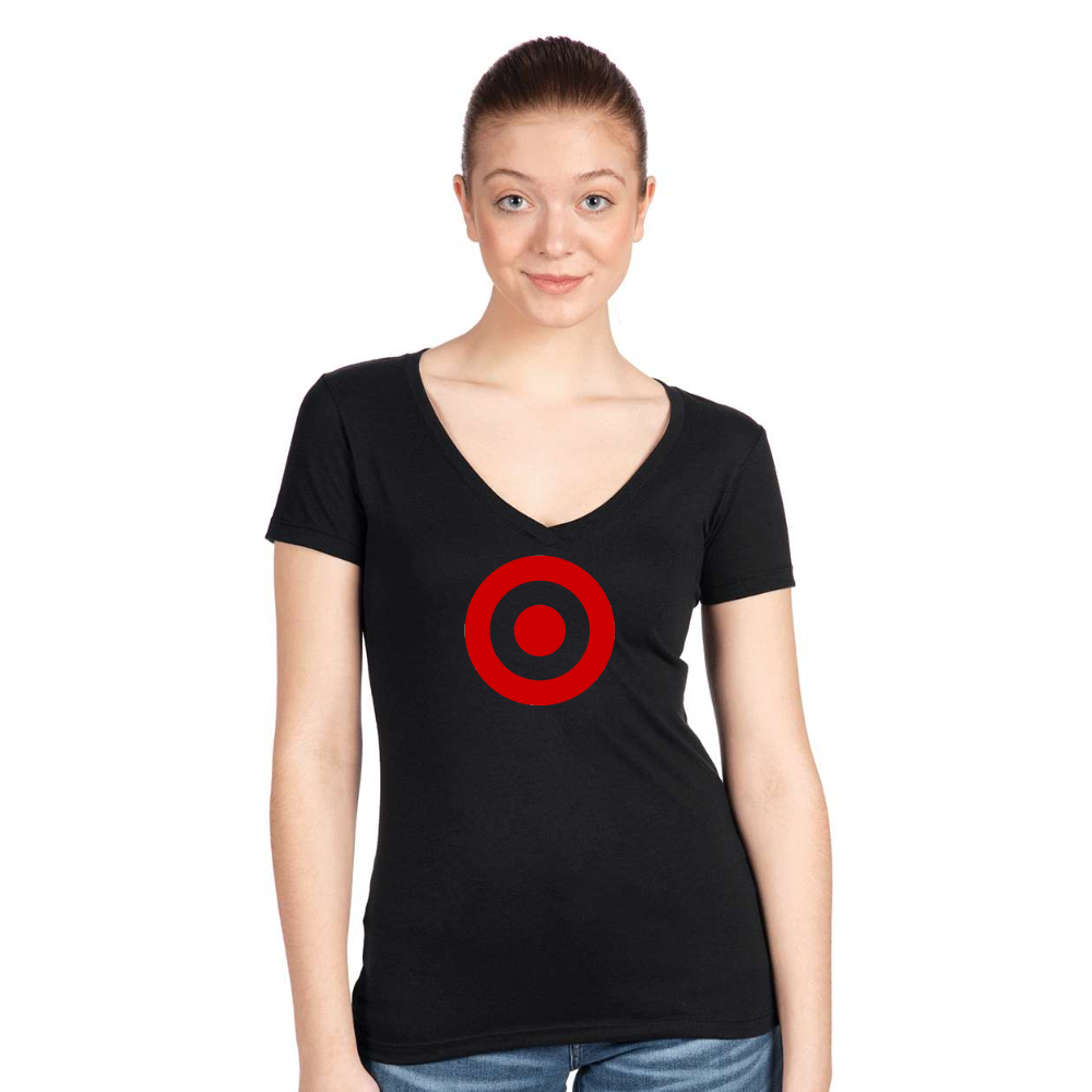 Women's Target   Next Level V-Neck T-Shirt