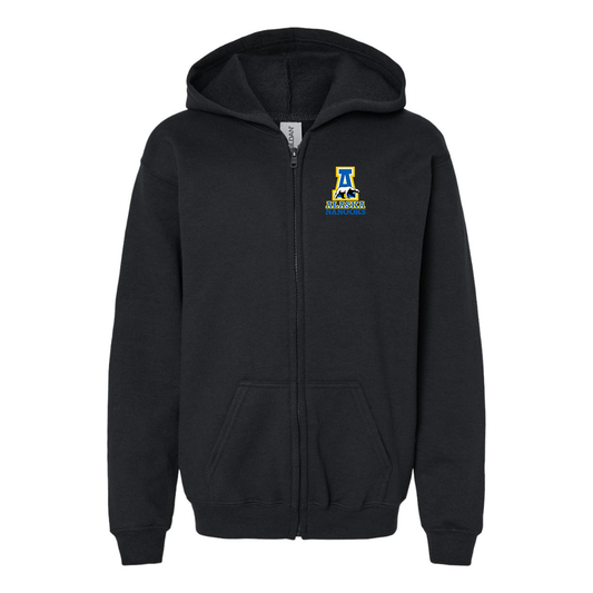 Gildan Heavy Blend Youth Alaska Nanooks Full Zip Hooded Sweatshirt