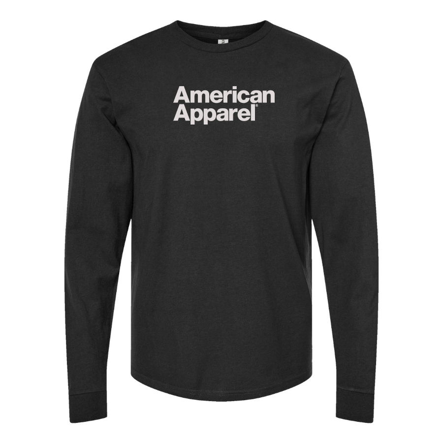 Men's American Apparel Logo Cotton Long Sleeve T-Shirt