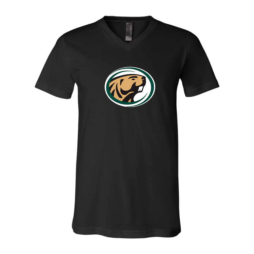 Bemidji State Beavers BELLA  CANVAS - Jersey V-Neck T-Shirt