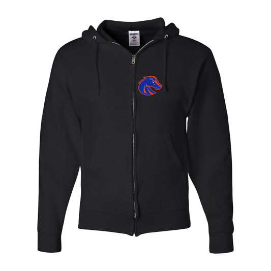 Men's Boise State Broncos   JERZEES NuBlend Full-Zip Hooded Sweatshirt
