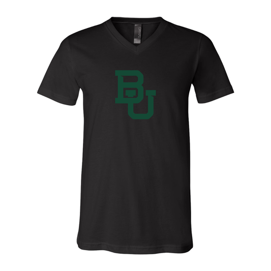Baylor Bears  BELLA  CANVAS - Jersey V-Neck T-Shirt