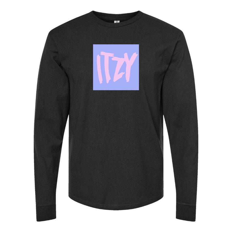 Men's Itzy Logo Cotton Long Sleeve T-Shirt