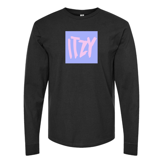 Men's Itzy Logo Cotton Long Sleeve T-Shirt