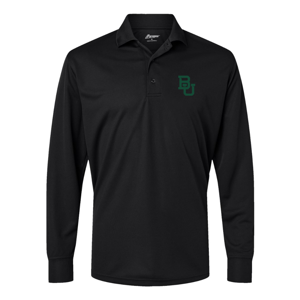Men's  Baylor Bears  Paragon Prescott Long Sleeve Polo