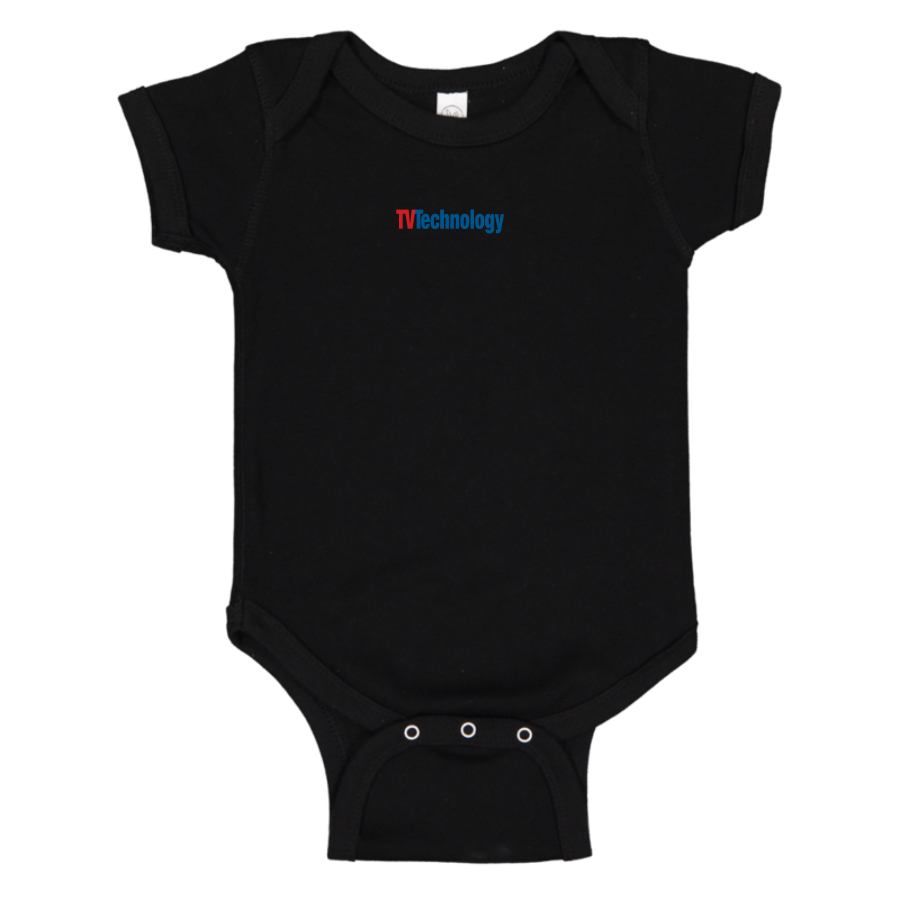 TV Technology Logo Baby Onesie Romper