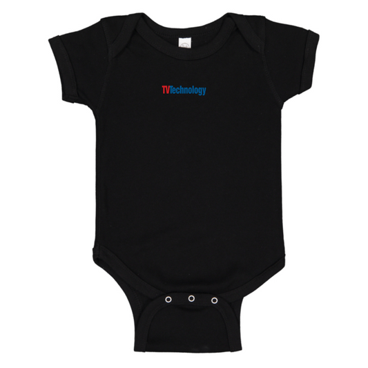 TV Technology Logo Baby Onesie Romper