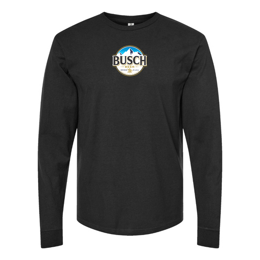 Men's Busch Logo Cotton Long Sleeve T-Shirt