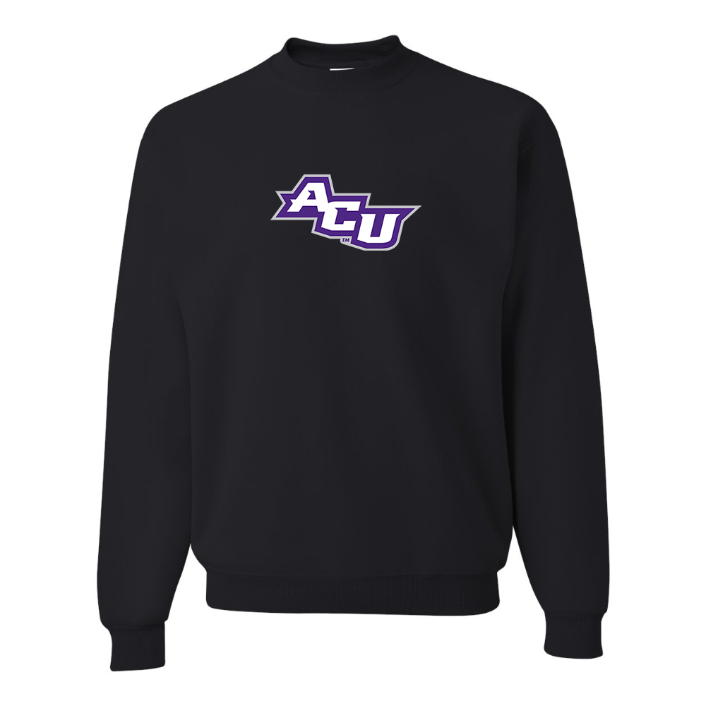 Men's Abilene Christian Wildcats   JERZEES NuBlend Crewneck Sweatshirt