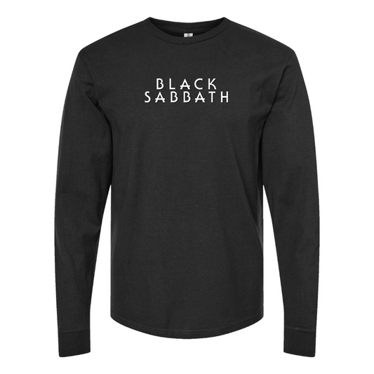 Men's Black Sabbath Logo Cotton Long Sleeve T-Shirt