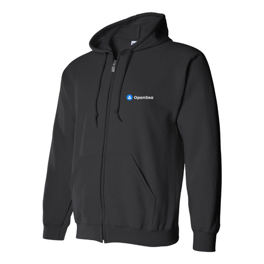 Men's OpenSea Logo Zipper Hoodie