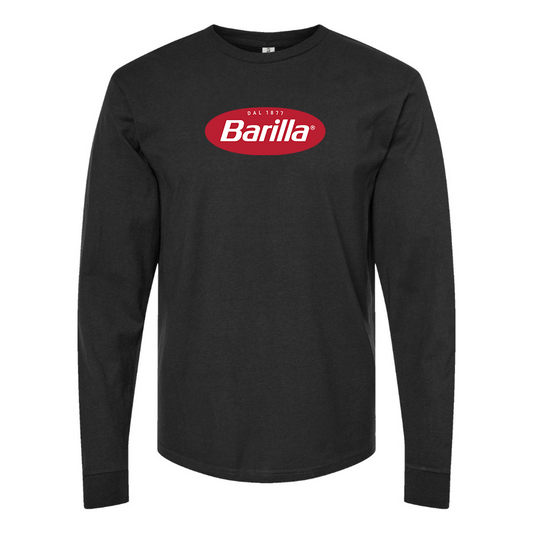 Men's Barilla Logo Cotton Long Sleeve T-Shirt