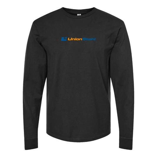 Men's UnionStahl Logo Cotton Long Sleeve T-Shirt