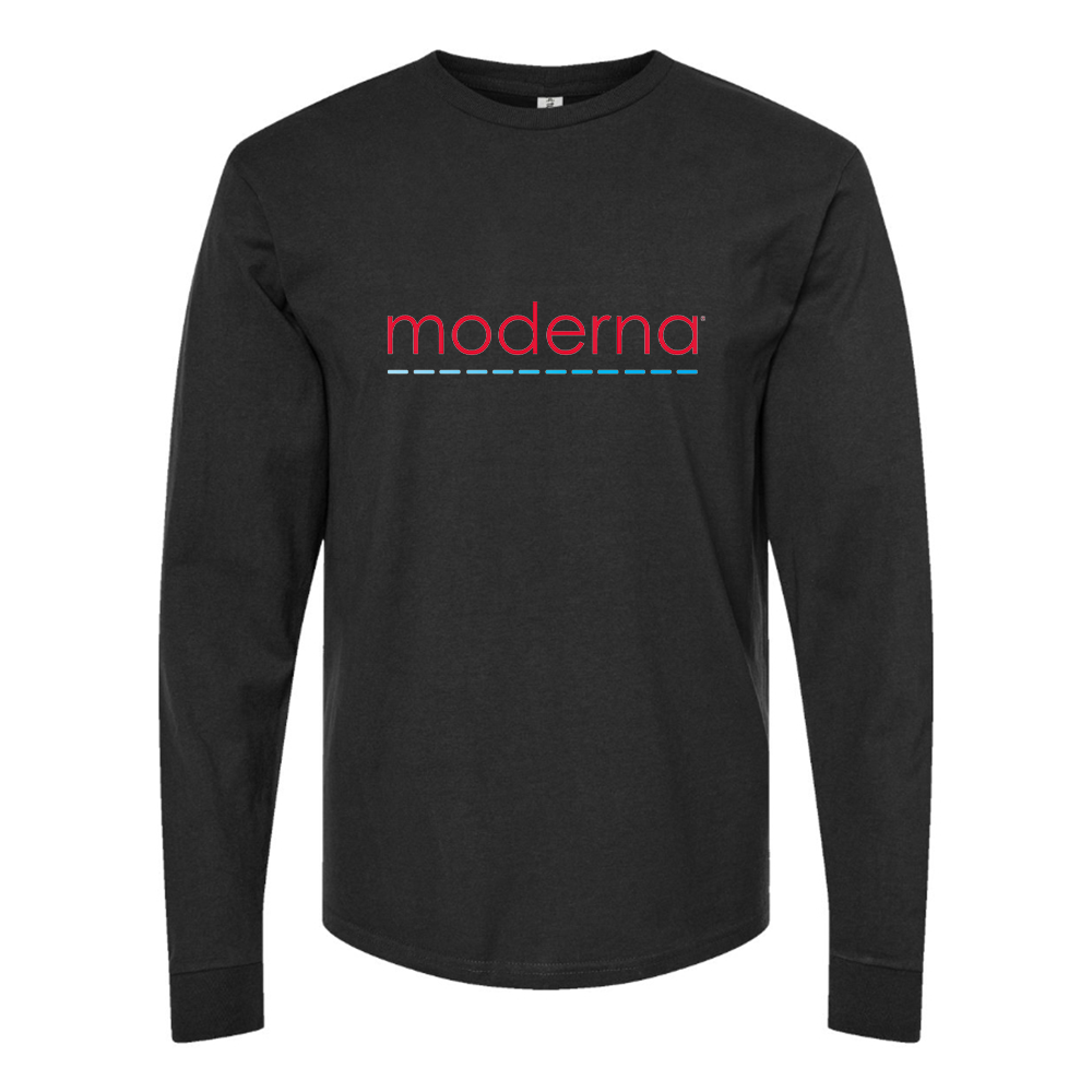 Men's Moderna Logo Cotton Long Sleeve T-Shirt