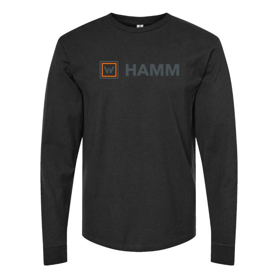 Men's Hamm Logo Cotton Long Sleeve T-Shirt